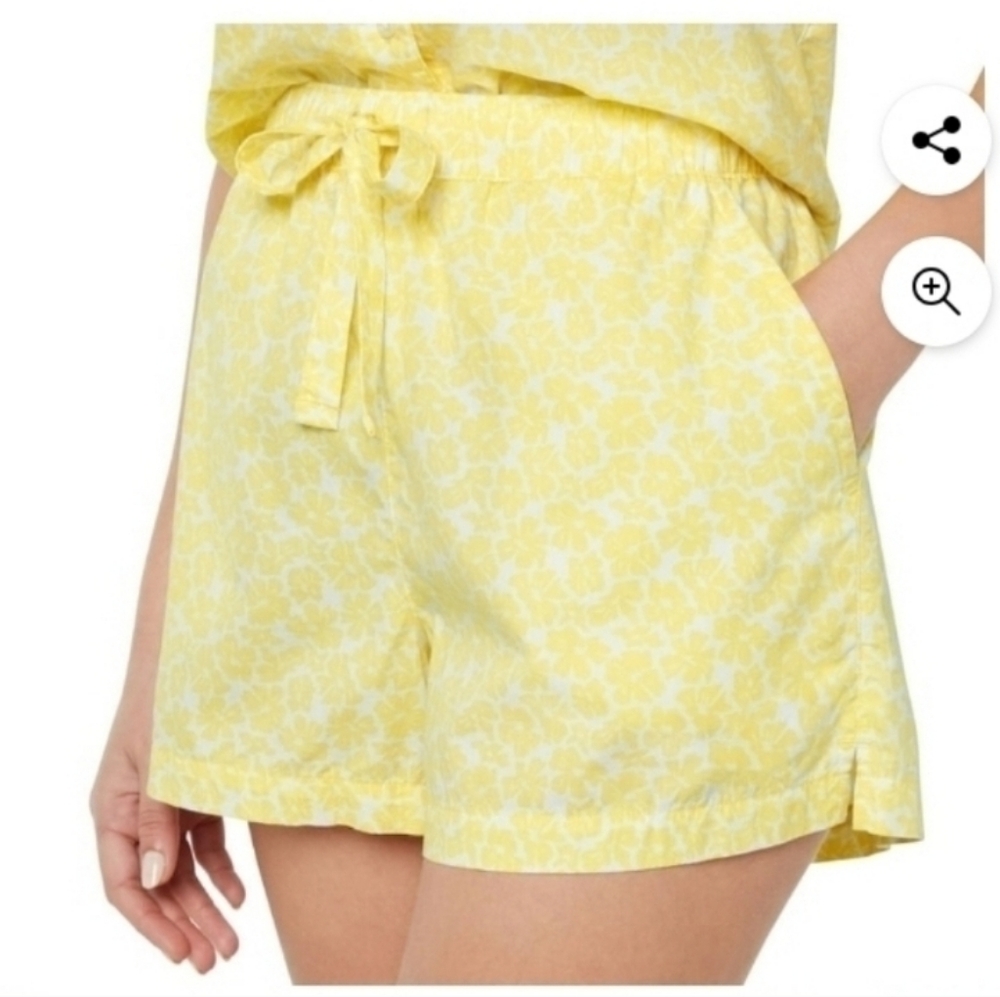 Gap Women's Pajama Set Soft Cotton Poplin Notch Collar Front Slash Pockets - Picture 6 of 10